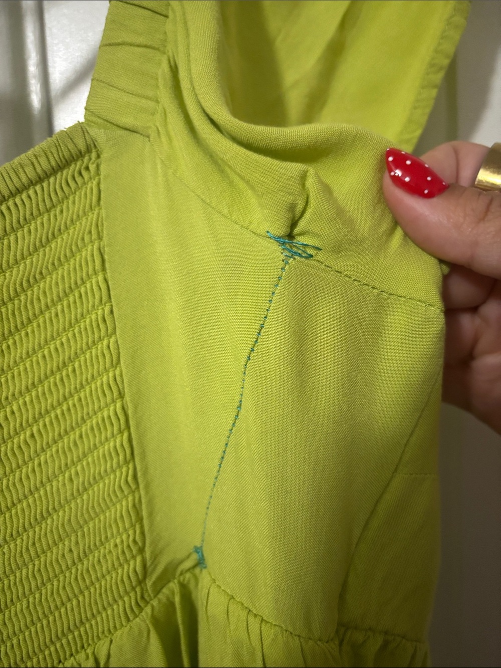 Ingrid & Isabel Lime Green Tiered Maxi Dress with Tie Back - Picture 4 of 4